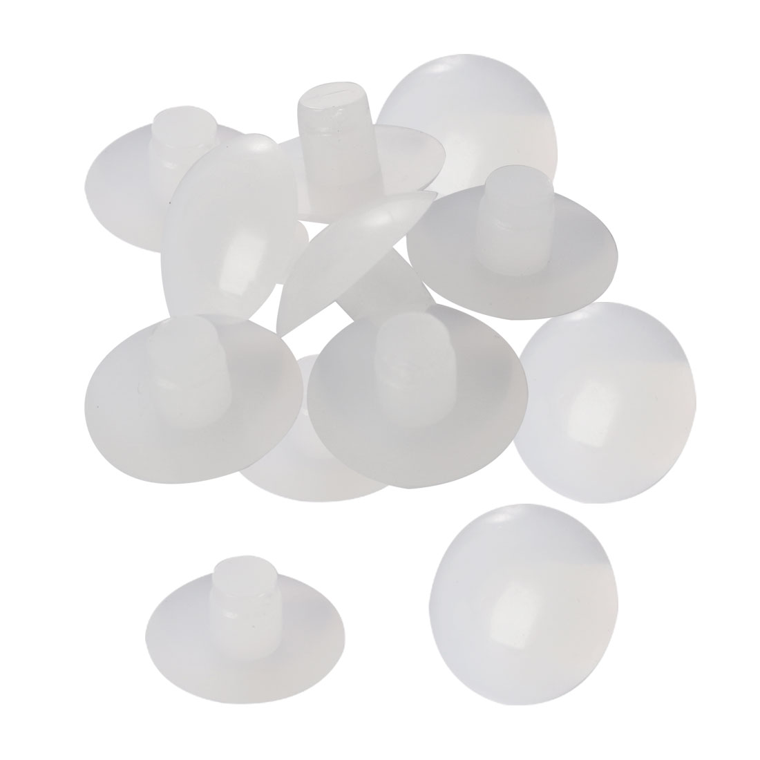 12pcs 6mm White Stem Bumpers, Patio Outdoor Furniture Glass Table Top