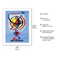 thumbnail image 2 of France - The Greatest World Network (Grand Reseau du Monde) - Vintage Airline Travel Poster by Jacques Nathan-Garamond c.1956 - Bamboo Fine Art 290gsm Paper (Unframed) 17x22in, 2 of 4