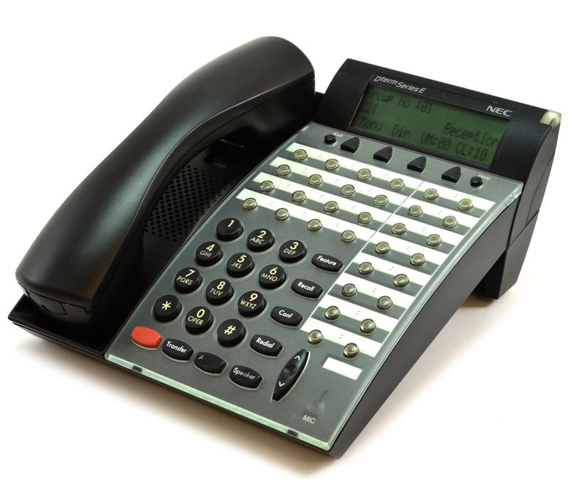 NEC Dtp-16d-1 Dterm Series E 16 Button Black Telephone Hearing Aid Compatible for sale online 