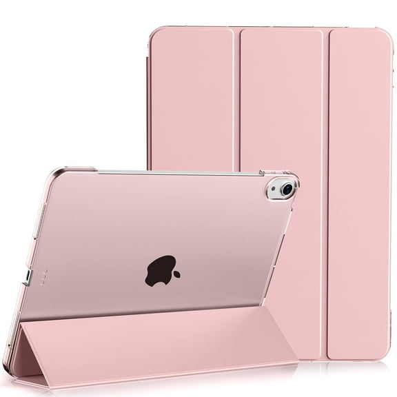 Kenke Case for iPad (A16) 11th Generation 11 inch 2025, iPad 10th Generation 10.9 inch 2022, Smart Folio Stand, Slim Hard PC Translucent Back Shell Cover, Support Touch ID, Auto Wake/Sleep, Pink