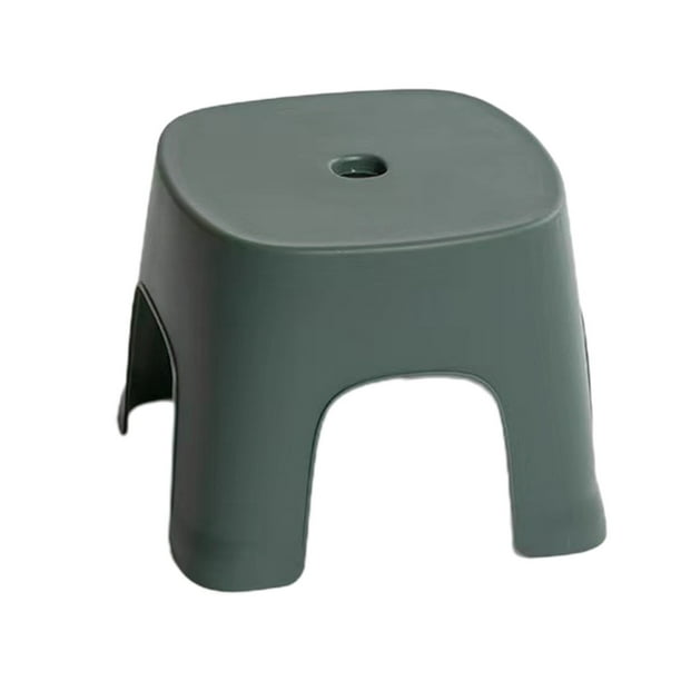 Pisexur Batería de cocina Taburete pequeño de plástico para baño, taburete para niños, taburete antideslizante de plástico grueso, taburete bajo para bebé, taburete d para la cocina del hogar