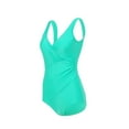 thumbnail image 5 of Clearance！！ XLZWNU Tummy Control Swimsuits High Waist Plus Size Ruffle Bathing Suit for Women Womens One-Piece Swimsuits Green L, 5 of 6