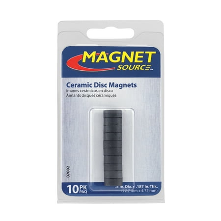 Magnet Source Ceramic Magnet Disks, 1/2" x 3/16"