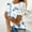 Blue#11, variant on GaThRRgYP Womens Plus Size Tops Short Sleeve,Women's Printed Short Sleeved Round Neck Casual Pullover with Lace Top Purple S