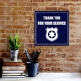 thumbnail image 3 of Square Plus Thank You For Your Service Wall or Door Sign | Police First Responders Appreciation Signage -Small, 3 of 8