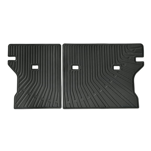 Ikon Motorsports Rear Seat Protector Backrest Cover Compatible With 2022-2024 Toyota Corolla Cross/Hybrid Black TPE Waterproof Seat Back Liners Mat Pad Interior Accessories 2 Pieces