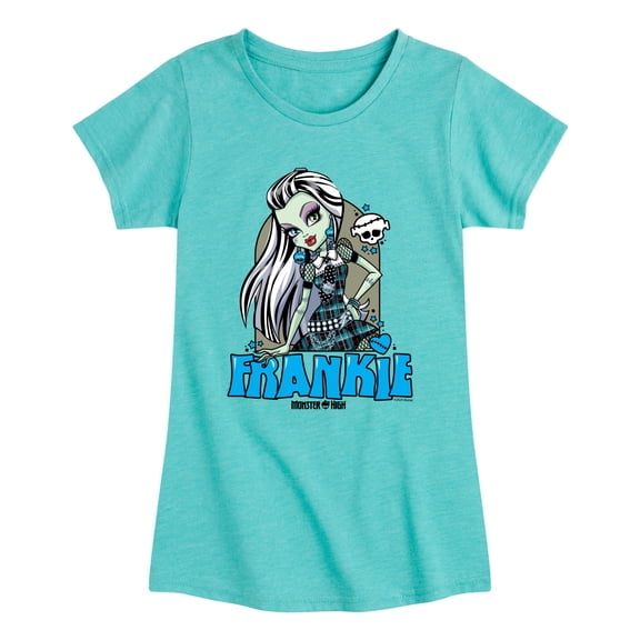 Monster High - Frankie Stein Fitted Short Sleeve Graphic T-Shirt
