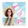 thumbnail image 2 of 10pz Gafas De Sol De Corazón Accesorios Moda Mujer Lentes rosas, 2 of 3