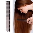 thumbnail image 2 of Resin Barber Comb With Ergonomic Handle Static Resistant Perfect For Daily Hair Maintenance Multicolor, 2 of 4