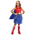 thumbnail image 4 of Girl's Caped Wonder Woman Costume, 4 of 12