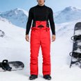 thumbnail image 6 of dgysar Women's Essential Insulated Ski Bibs, Water Resistant Snow Pants for Skiing & Snowboarding Red XS, 6 of 6