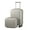 Gray, variant on Zimtown 2 Piece Luggage Set, 20" Carry-On Expandble ABS PC Luggage Hardside Lightweight Suitcase, 14" Mini Cosmetic Cases, Blue