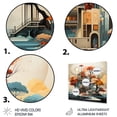 thumbnail image 3 of Designart "Midcentury Dreams Colorful Mid Century" Mid-century Metal Wall Art Prints, 3 of 5