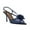 Blue, variant on XYD Women Rose Mesh Slingback Pumps Peep Toe Thin High Heel Sandals Elegant Evening Dinner Prom Shoes Size 7 Black