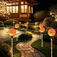 thumbnail image 4 of Solar Powered Basketball Themed Ground Mounted Light String, Waterproof Outdoor Decorative Lighting, Durable Accent for Courtyard Patio and Garden, 4 of 5
