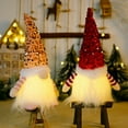 thumbnail image 4 of Lighted Christmas Gnomes Decorations, 3 Pack Handmade Swedish Tomte Gnomes with LED Light, Scandinavian Santa Elf Plush Table Ornaments, Xmas Holiday Winter Party Home Decor Gift, 4 of 9