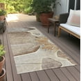 thumbnail image 6 of Addison Rugs Chantille Indoor/Outdoor Transitional Floral Brown Washable Runner Rug, 2'3" x 7'6", 6 of 6