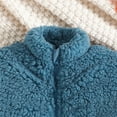 thumbnail image 4 of XXWXYD Kids Fleece Jacket with Pockets, 2025 Fall Winter Warm Zip Up Plush Lined Coat Stand Collar Windproof Outdoor Top, 4 of 7
