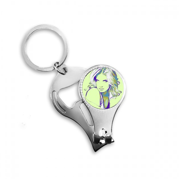 features american beauty goodliness nail nipper key chain bottle opener clipper