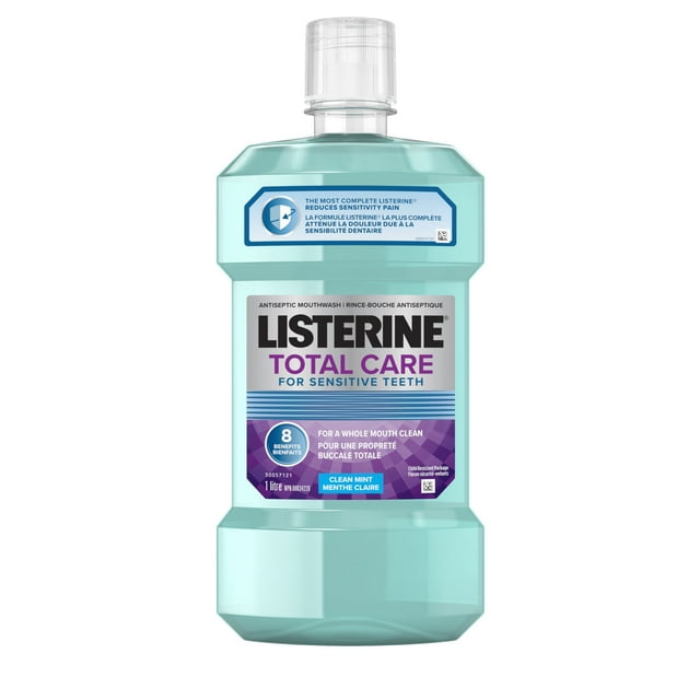 Listerine Total Care Mouthwash for Sensitive Teeth, Clean Mint