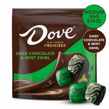 2X - Dove Promises Dark Chocolate & Mint Swirl Candy Bag