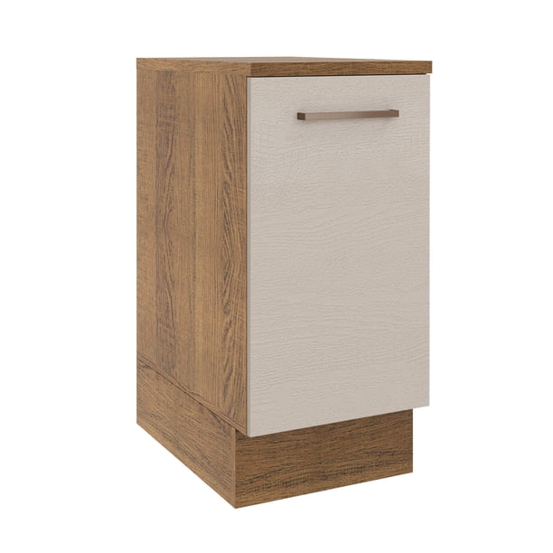 Mueble de Cocina 35 cm 1 Puerta Marrón/Crema Agata MADESA