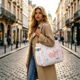 thumbnail image 4 of Women Corduroy Tote Bag Large Capacity Multi‑Pocket Shoulder Tote Bag for Work School Daily Use, 4 of 5