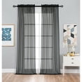 thumbnail image 2 of Designer Sheer Voile Rod Pocket Curtains For Small Windows Gold 52 in. W x 72 in., 2 of 5