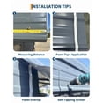 thumbnail image 4 of 13x26x11.4 ft  Metal Carport Heavy Duty Reinforced Frame with Anchors Easy Assembly All-Weather for Pickup Trucks, Boats, RVs, Tractors, Reinforced Frame with Anchors, 4 of 8