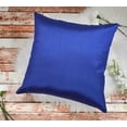 thumbnail image 2 of Aiking Home 20x20 Inches Faux Silk Square Throw Pillow Cover, Zipper Closure, Royal (Set of 2), 2 of 4