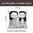 thumbnail image 2 of LALILO Throw Pillow Covers Happy Kids Boy Girl Smiling Playing Cushion Cover 18" x 18", 2 Pack, 2 of 6