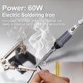 thumbnail image 2 of 60W Portable Handheld Professional Electric Soldering Iron Pen Type 200~450℃ Temperature Adjustable Electric Iron with, 2 of 8