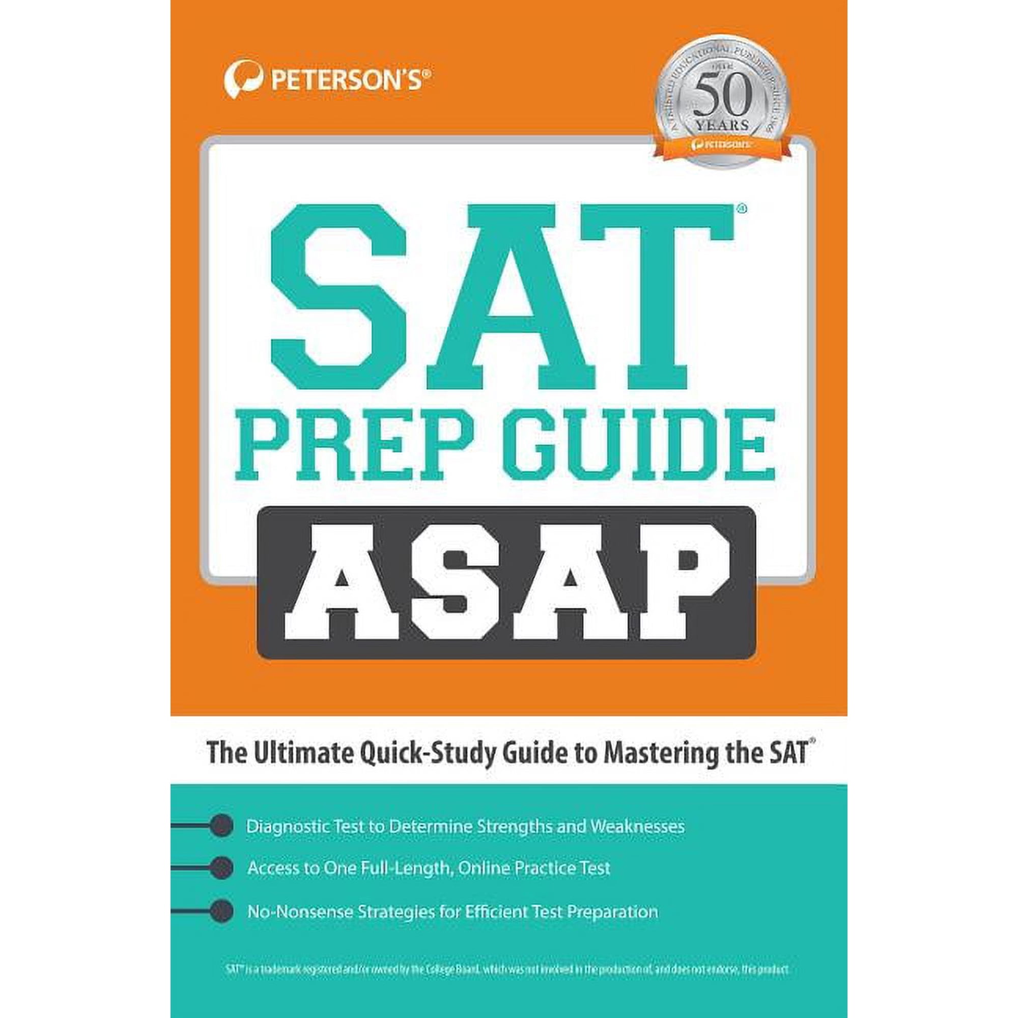 SAT Prep Guide Asap: The Ultimate Quick Study Guide (Paperback) by Peterson's