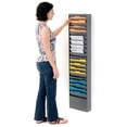 thumbnail image 4 of Medical Chart Hanging Wall File Holder, 20 Pockets, Gray, 4 of 4