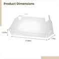 thumbnail image 4 of 4 Pcs Plastic Chair Covers, Waterproof Dining Chair Seat Covers, Clear PVC Chair Covers for Dining, Protects Against Stains, Easy to Clean and Maintain, Fits Standard Chair Sizes, 4 of 5