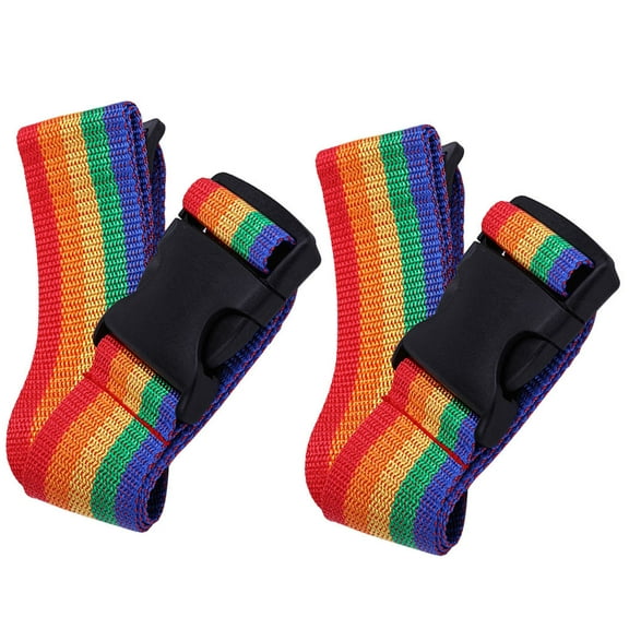 GOOHOCHY Heavy Duty Luggage Strap with Quick Release Buckle Adjustable Length for Daily Use Multi Color 72 Inches
