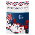 thumbnail image 3 of Ambesonne 4th of July Tablecloth Rectangular Table Cover, Uncle Sam Hat Art, 60"x84", Multicolor, 3 of 4