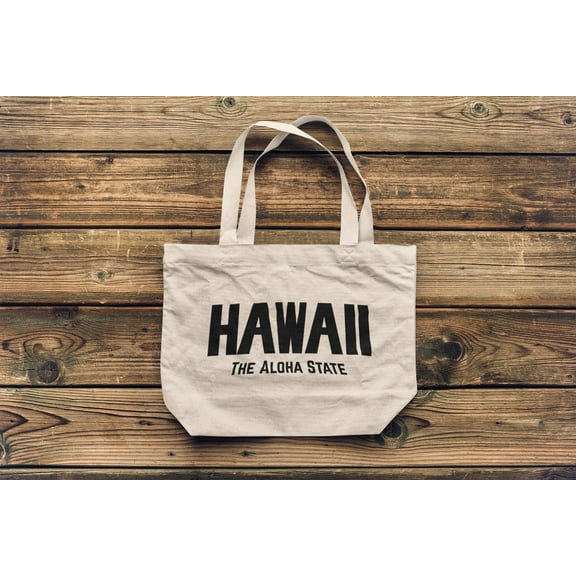 Vintage Style Retro Tote Bags Jumbo Size, Hawaii