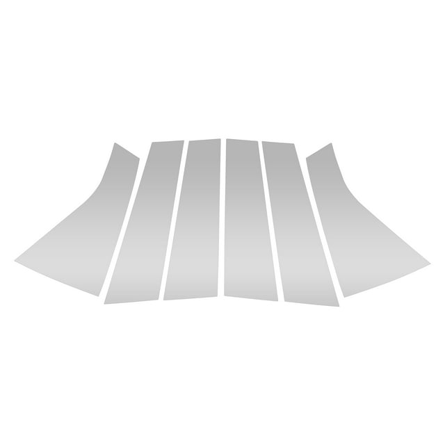 Moldura de Ventana del Pilar de la Puerta Unique Bargains para Chevy Blazer 2019-2022 Tono Plateado Frontal Trasero Izquierdo Derecho Sticker Antirrayones Cubierta de Pilares 6 Pcs