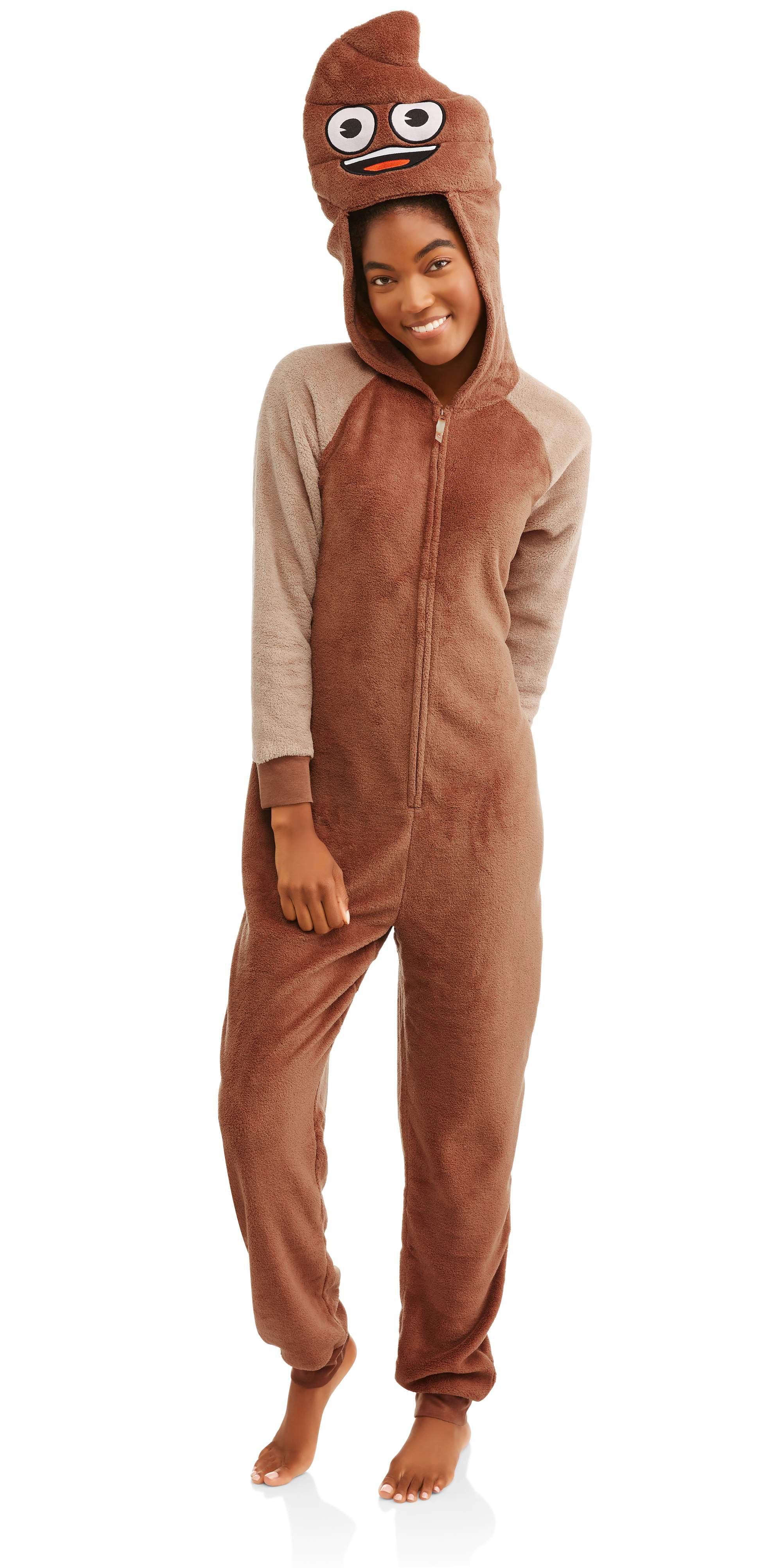 Hello Kitty Hooded S-M-XL Fleece Pajamas Union Suit One Piece Adult Jrs Women