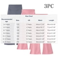 thumbnail image 3 of Mifsaly 3 Pack Girls Flare Leggings Kids High Waist Tummy Control Bootcut Yoga Pants Soft Stretch Athletic Workout Bell Bottom Pant, 3 of 9
