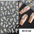 thumbnail image 1 of Pegatinas para uñas 5D, flores, decoración de líneas geométricas, deslizadores en relieve acrílico, marco dorado, calcomanías para uñas, flor de cerezo, manicura, GLJI-5D05 Dengxun unisex, 1 of 2