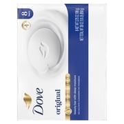 Dove Beauty Bar Soap For Soft, Smooth Skin, Original, With 1/4 Moisturizing Cream, 3.75 oz 8 Bars