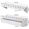 thumbnail image 3 of 2pcs Tool Storage Rack Wooden Screwdriver Wall Organizer Hammer Plier Holder, 3 of 7