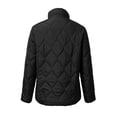 thumbnail image 3 of hoksml Women’s Stand‑Collar Diamond Quilted Jacket, Zip‑Up Lightweight Outer Coat, 3 of 7