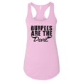 thumbnail image 1 of RB Clothing Co Women’s Ideal Racerback Gym Graphic Tank Top ”Burpees are The Devil, 1 of 2