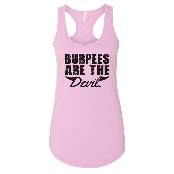 RB Clothing Co Women’s Ideal Racerback Gym Graphic Tank Top ”Burpees are The Devil
