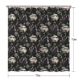 thumbnail image 5 of Waterproof Space Sci-Fi Shower Curtain 72x72 Inch Polyester Unique Black and White Floral Modern Shower Curtain for Bathroom Hotel Home Bathtub Accessories Decor with 12 Plastic Hooks, 5 of 6