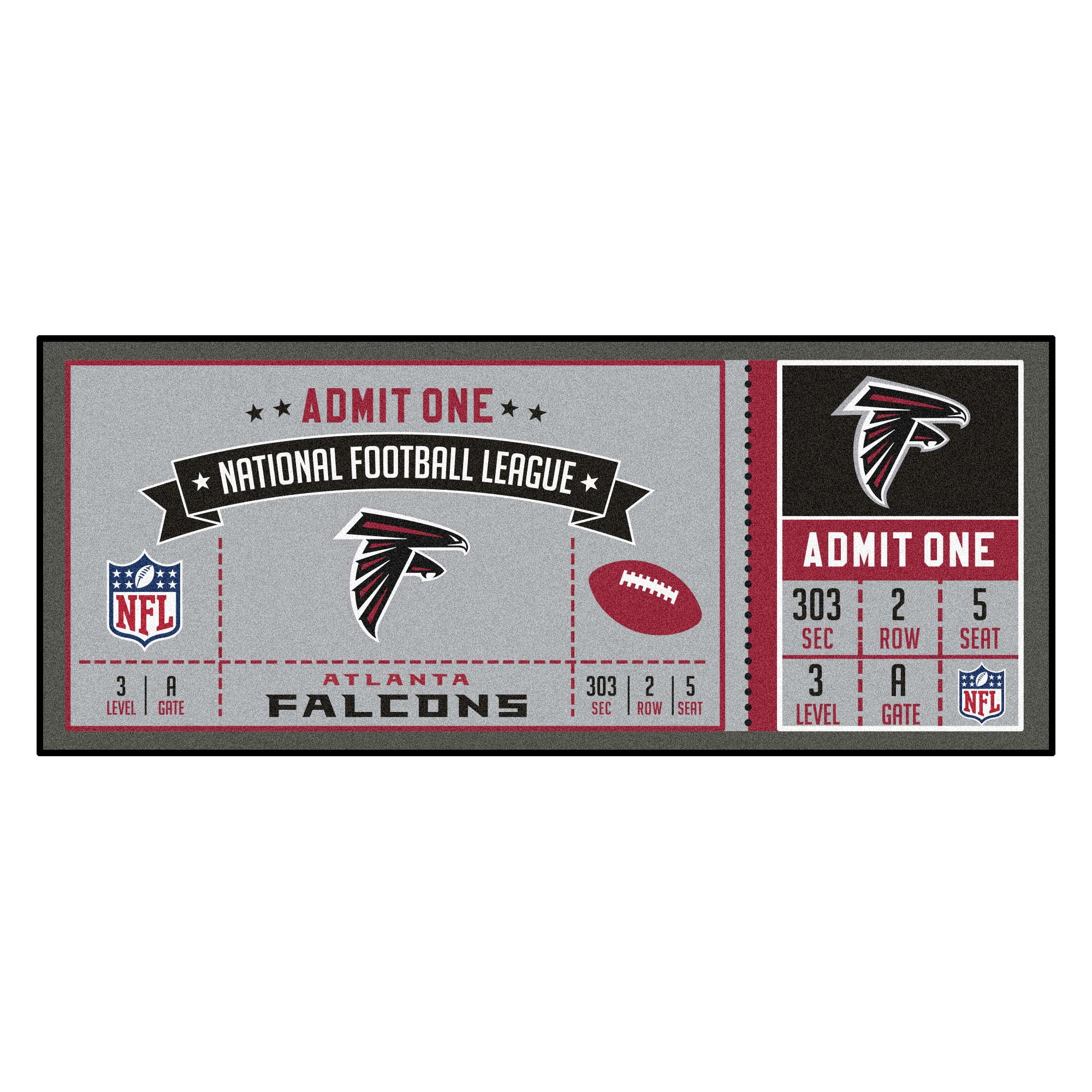 NFL Atlanta Falcons Ticket Runner 30"x72"