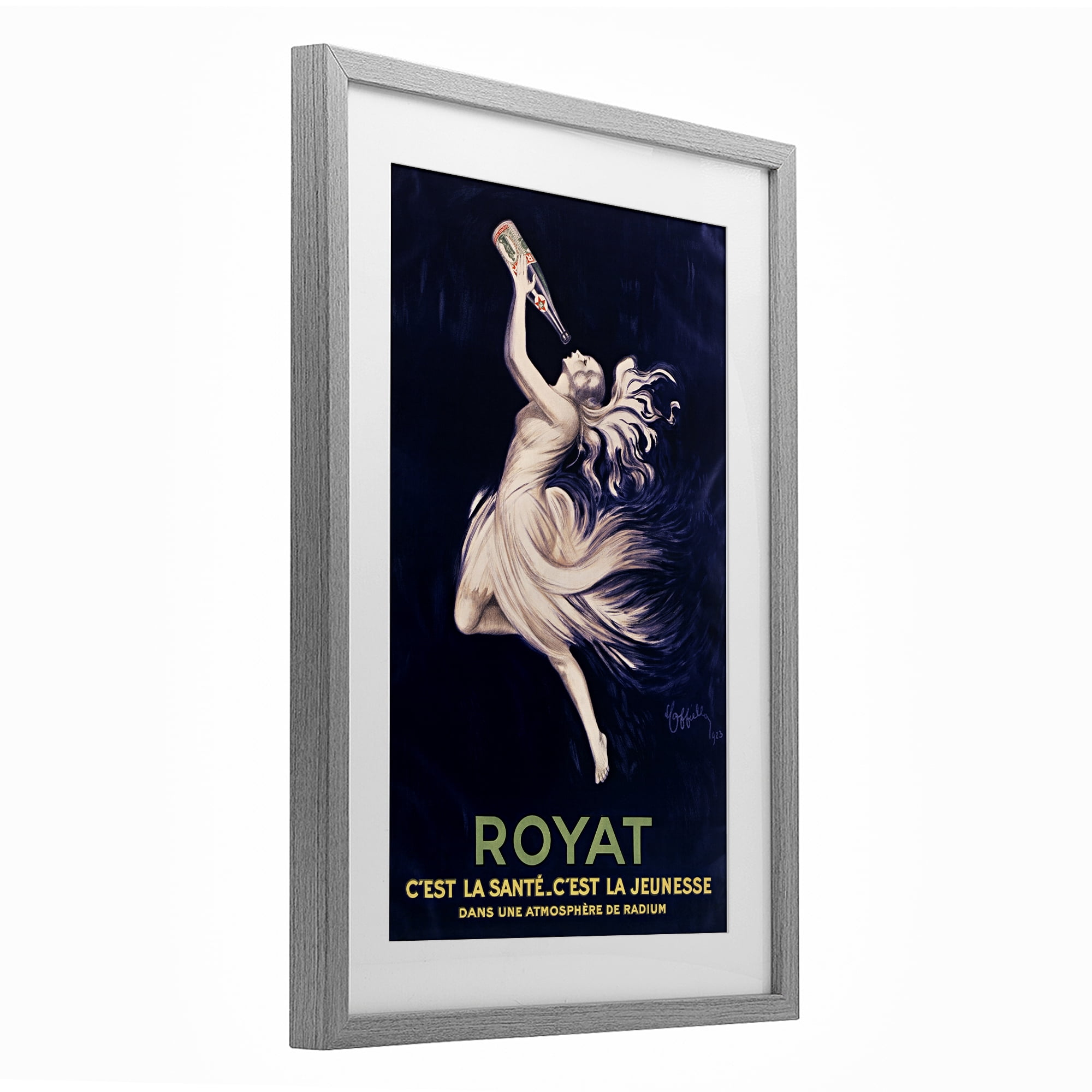 Stupell Industries Royat 1923 Advertisement Gray Framed Print Under Glass, design by Leonetto Cappiello